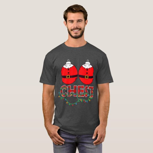 Borstnoten Kerst Matching Kerst Kastanjes T-shirt (Voorkant volledig)