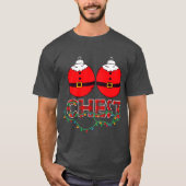Borstnoten Kerst Matching Kerst Kastanjes T-shirt (Voorkant)