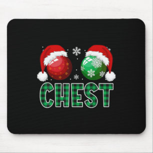 Borstnoten Kerstplezier Matching Paar Kastanjes Muismat
