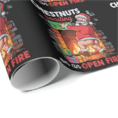 Borstnoten roosteren grappige stoute Santa Dirty X Cadeaupapier (Rol Hoek)