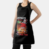 Borstnoten roosteren grappige stoute Santa Dirty X Schort (Insitu)