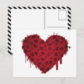 borstomp hart briefkaart (Voorkant / Achterkant)