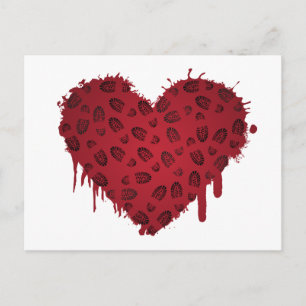 borstomp hart briefkaart