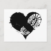 borstomp hart feestdagenkaart (Voorkant)