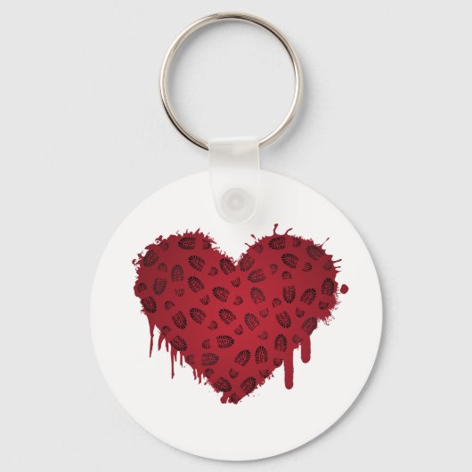 borstomp hart sleutelhanger (Voorkant)