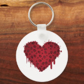 borstomp hart sleutelhanger (Voorkant)