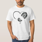 borstomp hart t-shirt (Voorkant)