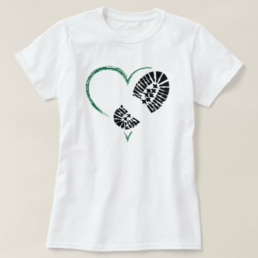 borstomp hart t-shirt (Design voorkant)