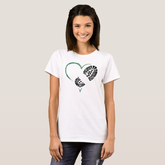 borstomp hart t-shirt (Voorkant volledig)