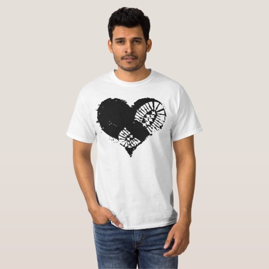 borstomp hart t-shirt (Voorkant volledig)