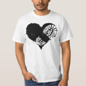 borstomp hart t-shirt (Voorkant)