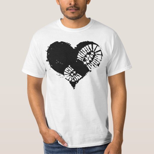 borstomp hart t-shirt (Voorkant)