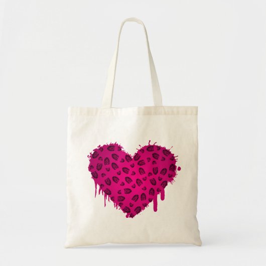 borstomp hart tote bag (Voorkant)