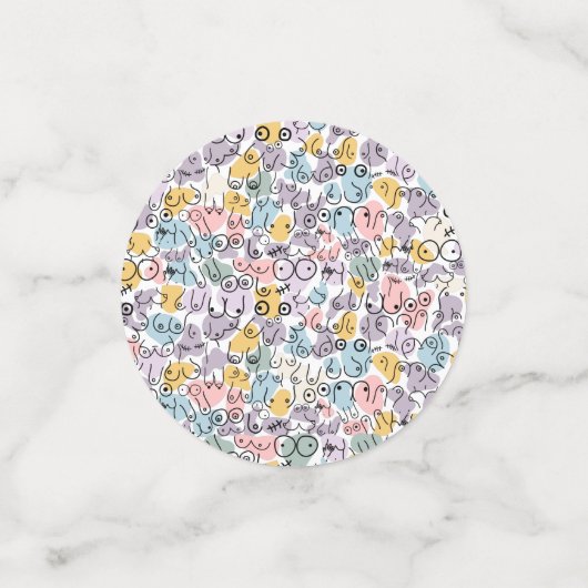 borstontwerp confetti (Kleine voorkant)