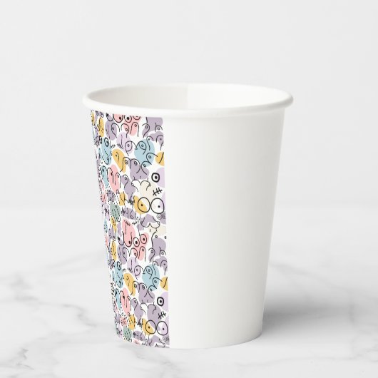 borstontwerp papieren bekers (Links)
