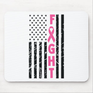 Borstoverlevende Amerikaanse vlag Borstkanker Awar Muismat