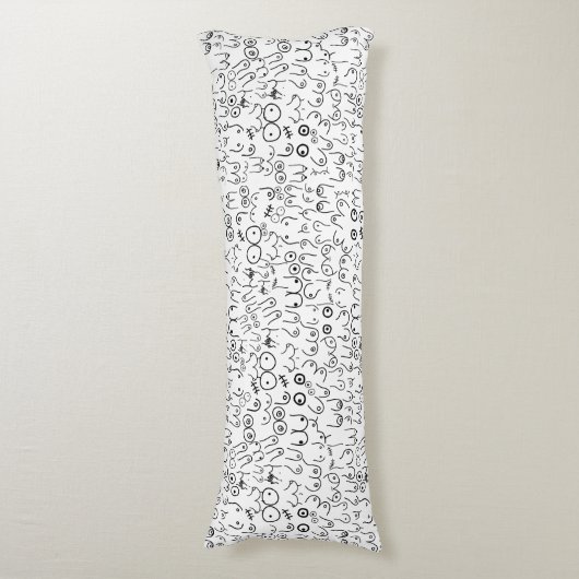 borstpatroon lichaamskussen (Voorkant Verticaal)