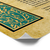 Borstplaat van St. Patrick Gebed Poster (Hoek)