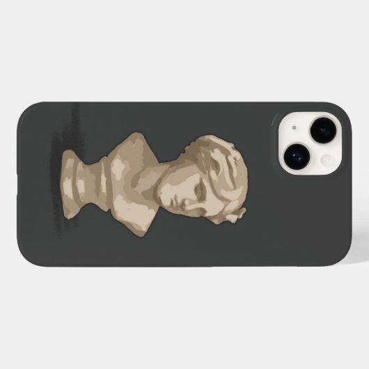 Borststuk kunstwerk iPhone hoes (Achterkant (horizontaal))