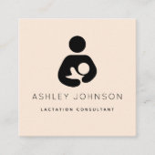 Borstvoeding Adviseur Borstvoeding Deskundige crèm Vierkante Visitekaartje (Voorkant)