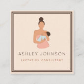 Borstvoeding Adviseur borstvoeding Vierkante Visitekaartje (Voorkant)