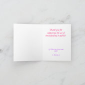 Borstvoeding Bedankt Kaart (Binnen)