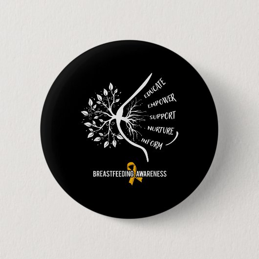 Borstvoeding Bewustzijn Familie USA Borstmelk Lac Ronde Button 5,7 Cm (Voorkant)