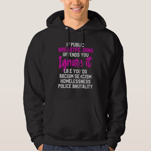 Borstvoeding Borstvoeding Borstvoeding Borstvoedin Hoodie (Voorkant)