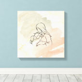 Borstvoeding Canvas Afdruk (Insitu (Houten vloer))