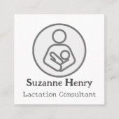 Borstvoeding Consultant: borstvoeding Baby Vierkante Visitekaartje (Voorkant)