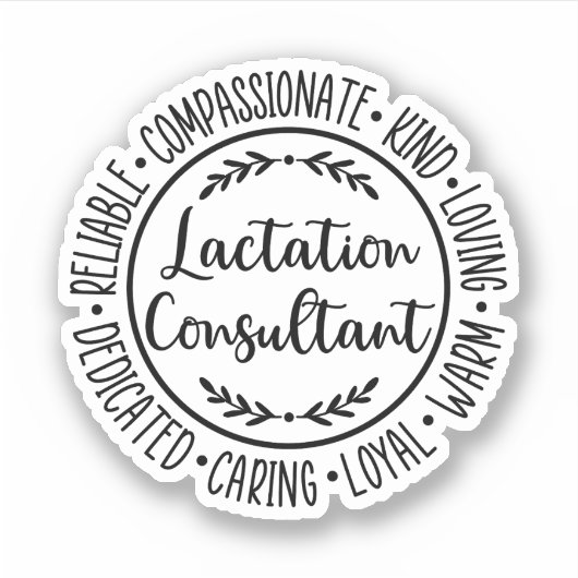 Borstvoeding Consultant Borstvoeding Counselor Sticker (Voorkant)