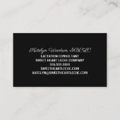 Borstvoeding Consultant borstvoeding Deskundige Bl Visitekaartje (Achterkant)