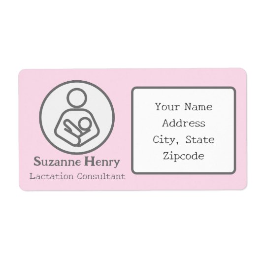 Borstvoeding Consultant Borstvoeding Retouradres Etiket (Voorkant)
