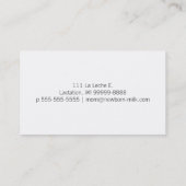 Borstvoeding Consultant Contactkaartje (Achterkant)