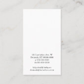 Borstvoeding Consultant Damask Color Bar Visitekaartje (Achterkant)