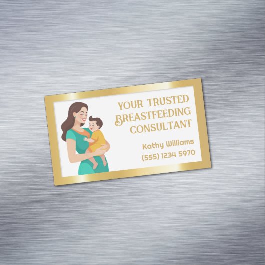 Borstvoeding Consultant Magnetisch Visitekaartje (Voorbeeld)