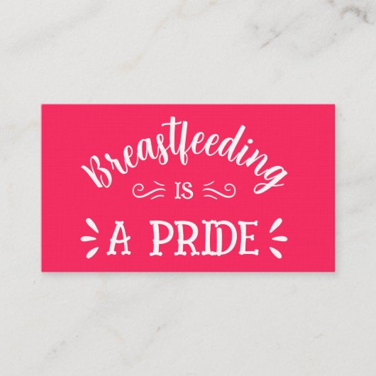Borstvoeding Consultant Premium Visitekaartje (Voorkant)