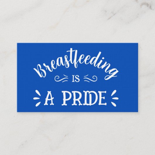 Borstvoeding Consultant Premium Visitekaartje (Voorkant)