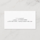 Borstvoeding Consultant Visitekaartje (Achterkant)