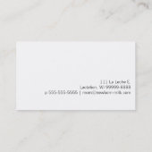 Borstvoeding Consultant Visitekaartje (Achterkant)