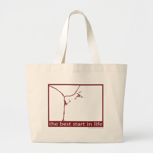 Borstvoeding - de beste start in het leven grote tote bag (Voorkant)