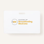 Borstvoeding en lactatie Geneeskunde Badge Kaart (Achterkant)