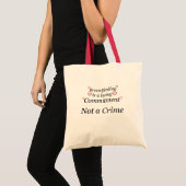 Borstvoeding Geen misdaad Tote Bag (Voorkant (product))