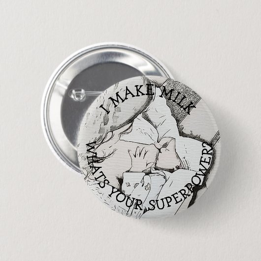Borstvoeding Humor Button (Voorkant /achterkant)