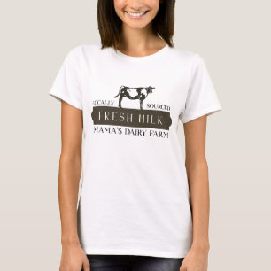 Borstvoeding Humor Mam's melkachtige Boerderij T-S T-shirt