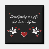 Borstvoeding is een cadeau magneet (Voorkant)