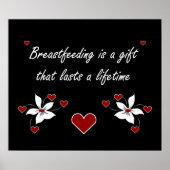 Borstvoeding is een cadeau poster (Voorkant)