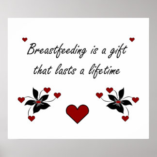 Borstvoeding is een cadeau poster