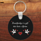 Borstvoeding is een cadeau sleutelhanger (Voorkant)