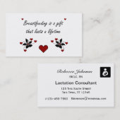 Borstvoeding is een cadeau visitekaartje (Voorkant / Achterkant)